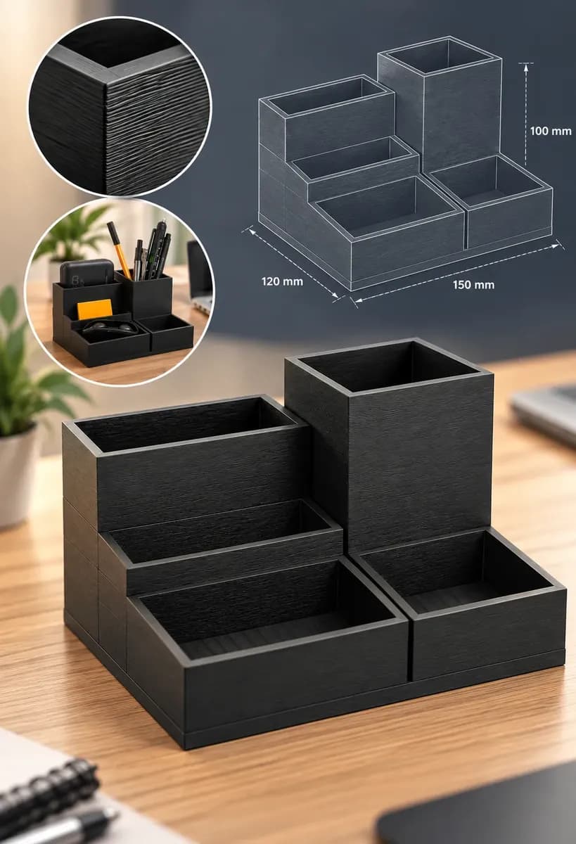Organizador de Mesa Office — vista complementar