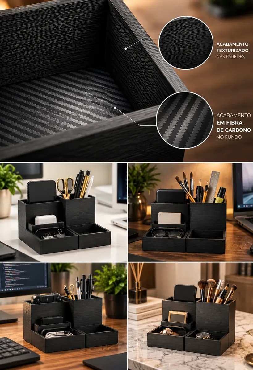 Organizador de Mesa Office — vista complementar